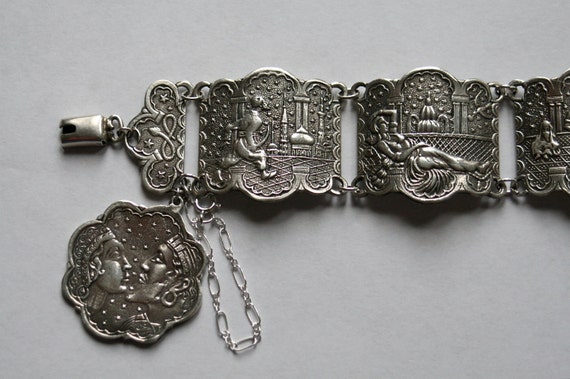 Antique cask with Solid Sterling silver Arabian N… - image 3