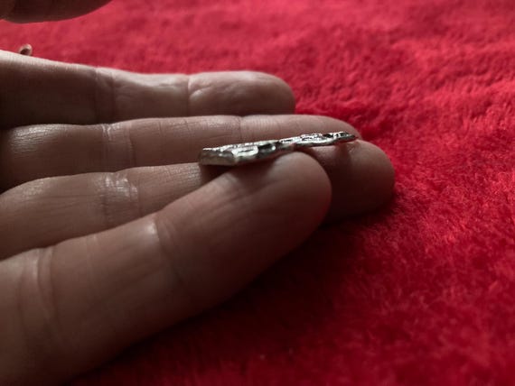 Solid sterling silver Flying Salem Witch souvenir… - image 3