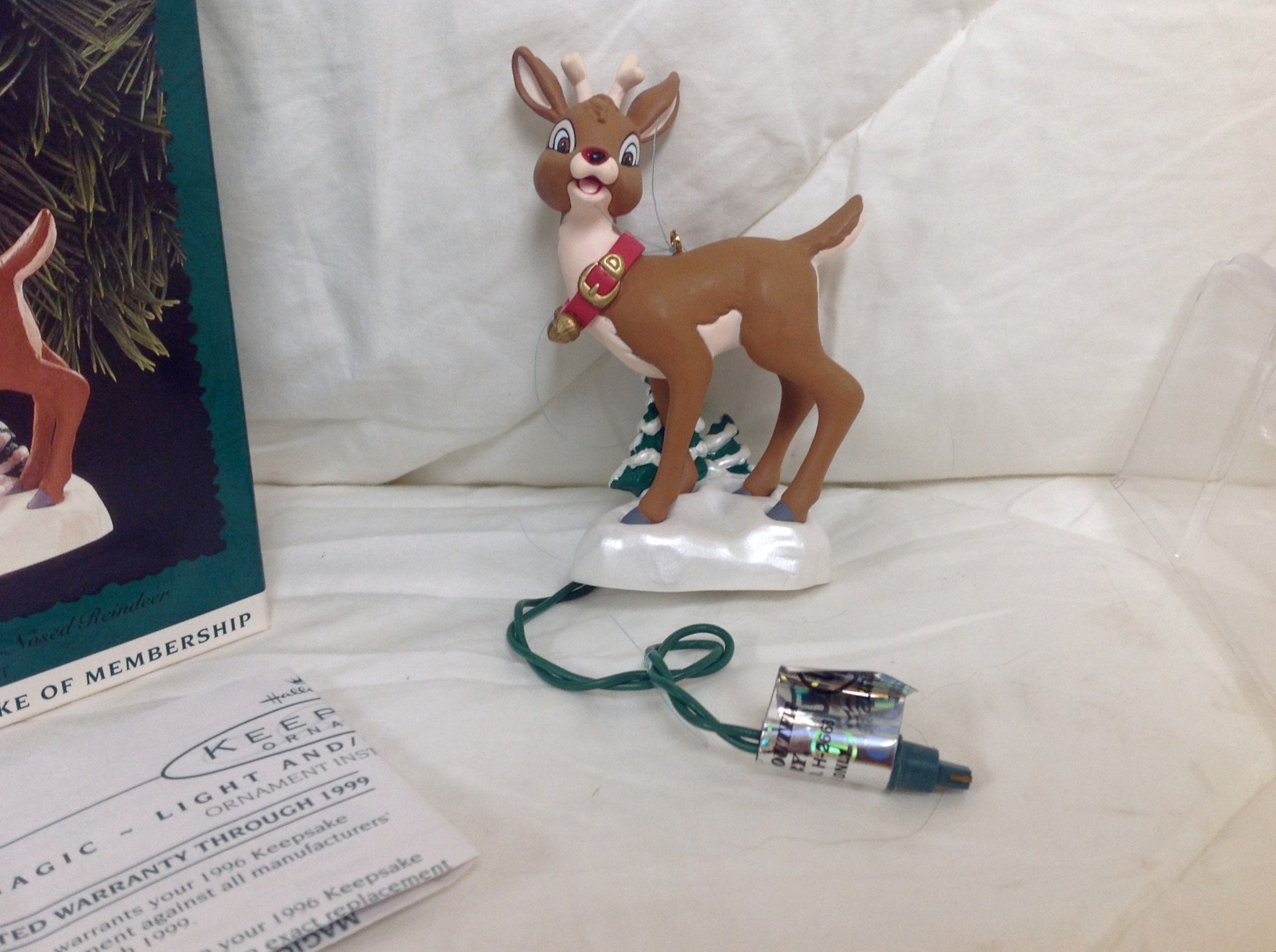 HTF Vintage 1996 Hallmark Keepsake Magic Light árbol de Navidad