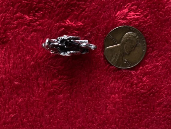 Old Solid Sterling silver figural hippogriff mons… - image 5