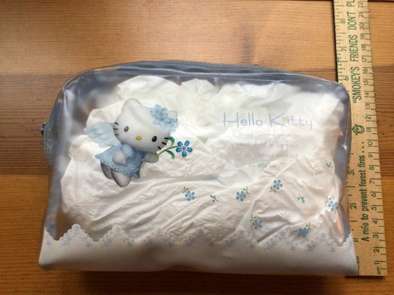 Hello Kitty 2000’s Vintage SANRIO Blue Angel Zipp… - image 7