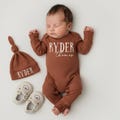 Baby Coming Home Outfit, Personalized Baby Gift, Baby Boy Hospital Announcement, Newborn Name Outfit, Baby Name Outfit for Hospital
