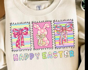 Happy Easter Png, preppy Easter Png, Coquette Egg png, easter Shirt png, Retro Easter Png, Easter Coquette Bow png, Girly Easter Png