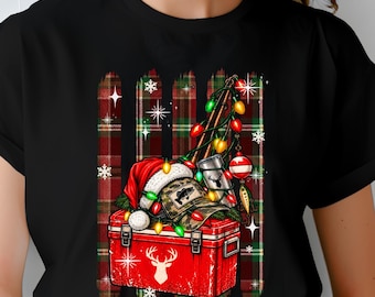 Trendy southern boy christmas PNG, Christmas Fishing PNG, southern christmas boy, Fisherman Christmas Sublimation, Digital Download