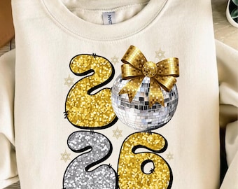 Happy New Year 2026 Png, Pink Coquette Bow Png, Retro New Years Png, Disco Ball Png, New Year New Me Png, 12 New Chappters Png, Brushstroke