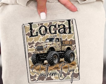 Camo southern boy png, monster truck Southern Boy Png, Camouflage hunting Png, local hunting Png, local southern Boy Png, Hunter Camo truck