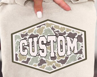 Personlig anpassad png, Vintage Camouflage-namn, Anpassad kamouflage-png, anpassad kamouflage-png, vintage personlig png