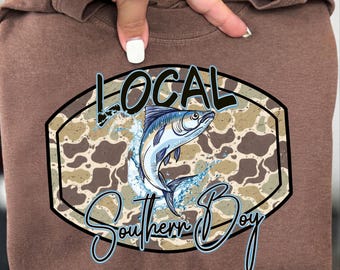 Southern Boy Fishing PNG, local southern boy png, southern png, Country Fisherman Sublimation Design, Rustic Hunting, Southern Boy Camo