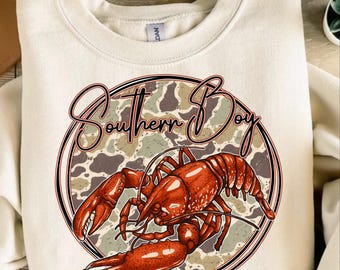 Camo Hunting Southern Boy Png, Crawfish Sublimation, Camouflage Png, Fishing Hunting Png, Crawfish Western Fisherman Boy Png, Hunter Camo