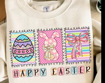 Frohe Ostern Png, Preppy Ostern Png, Kokette Ei Png, Ostern Hemd Png, Retro Ostern Png, Ostern Kokette Bogen Png, Girly Ostern Png