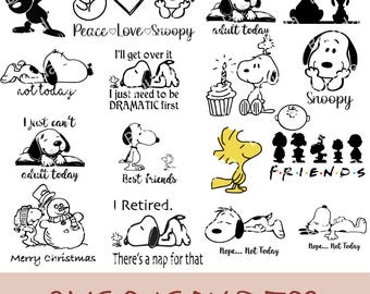 Snoopy SVG Bundle: Peanuts Cartoon Clipart for Cricut (Digital Download)
