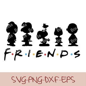 Snoopy SVG-paket: Jordnötter tecknad Clipart för Cricut (digital nedladdning) bild 5