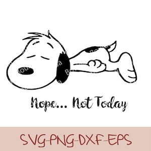 Snoopy SVG-paket: Jordnötter tecknad Clipart för Cricut (digital nedladdning) bild 2
