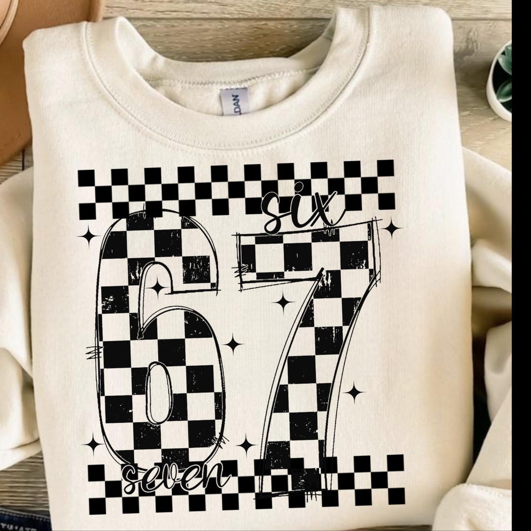 67 Checkered Png, Checkered 67 Design, 6 7 Checkered, 67 Cute Png ...