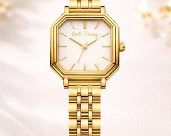 Women’s Gold Watch Jewelery for Women Gold Christian Faith jewelry girl