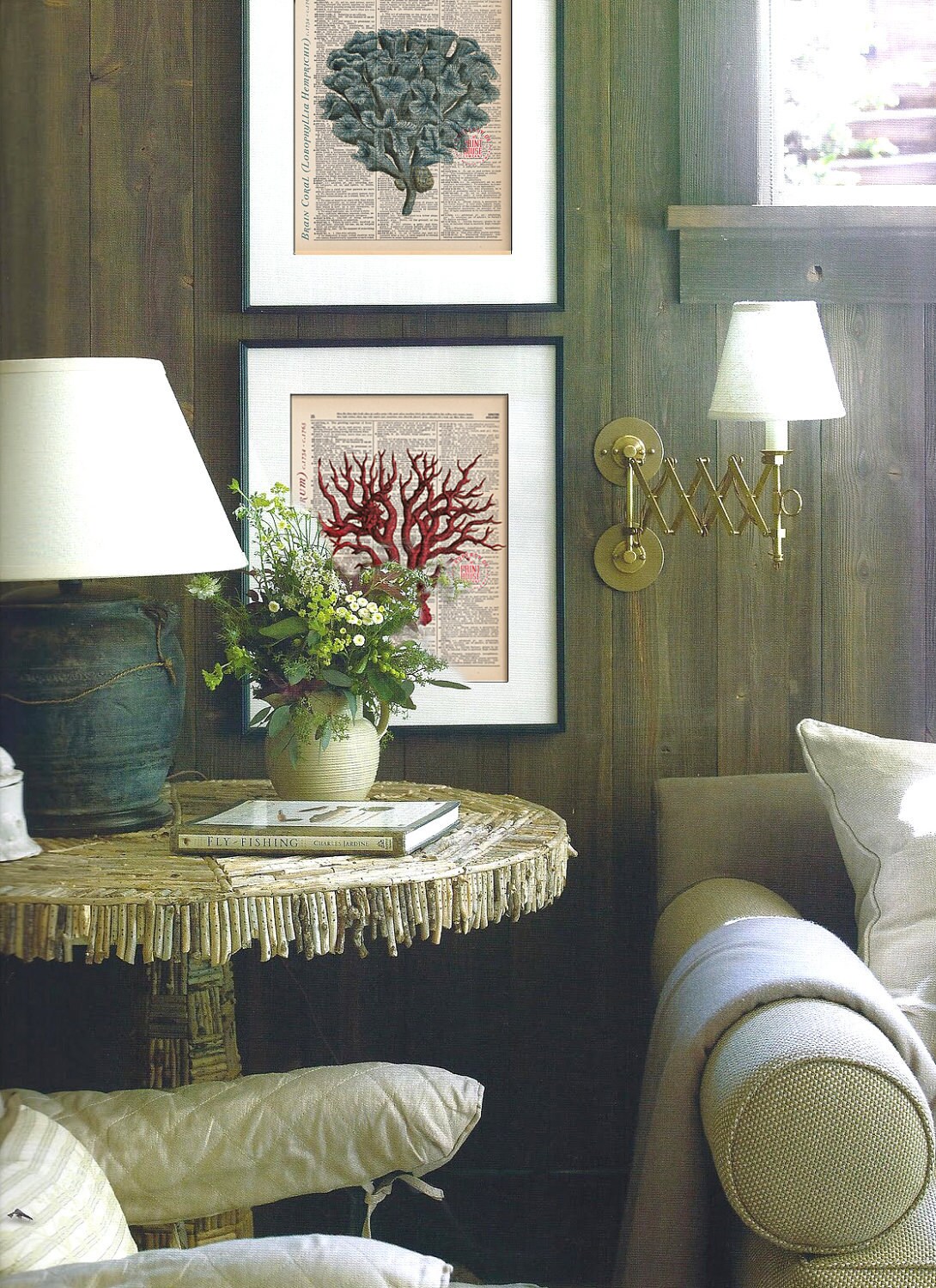 Coral Dictionary Print Vintage Natural History Illustration Etsy