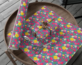 Papier cadeau floral