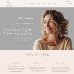 Wix Website Template for Coaching, Life Coach Website, Customizable Website Booking-Ready Wix Website Design for Therapist, Speakers Mentors