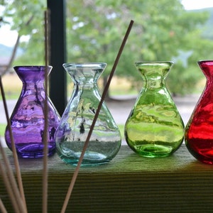 ON SALE: Rattan Reeds Diffuser Kit with teardrop glass jar, custom fragrance image 1