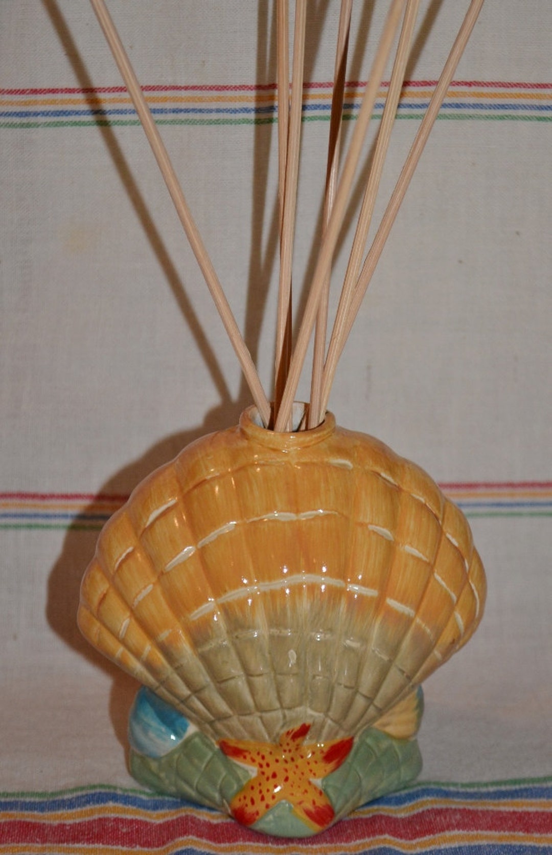 Seashell Reed Diffuser Kit: Custom Fragrance Oil Mix - Etsy