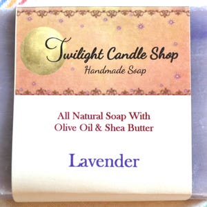 Handmade Natural Soap with lavender essential oil