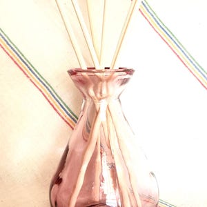 Rattan Reeds Diffuser Kit with glass jar, custom fragrance