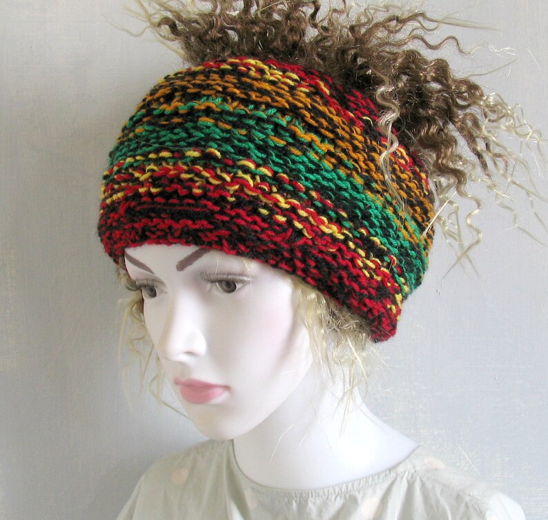 dread band tube hat Hair Accessories Wrap Knit Dreadlocks accessory Mens dreadlock tube hat Womens Hat plain hair wrap