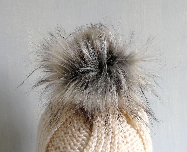 2-7.9 Large Spare Bobble Faux Fur Pom Pom Bobble for Hat Large Detachable PomPom Pom Pom Pompons en Fourrure in Fur Women winter Hat