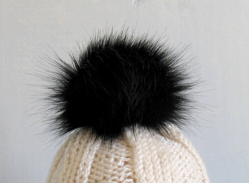 2-7.9 Large Spare Bobble Faux Fur Pom Pom Bobble for Hat Large Detachable PomPom Pom Pom Pompons en Fourrure in Fur Women winter Hat