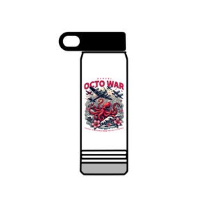 Octo War Water Bottle, 20oz | Fun Drinkware for Marine Lovers, Eco-Friendly Hydration, Gift for Adventurers, Colorful Travel Cup