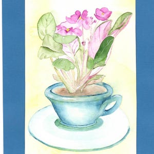 Tazza da tè alla violetta africana