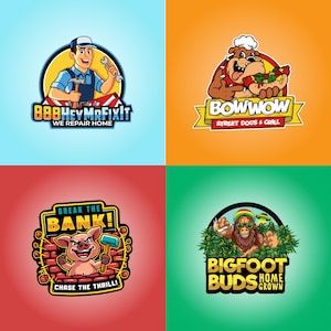 Custom mascot Logo Design, Modern Company Logo Creator, Custom Logo, Professional Graphic, Modern Logo Creator, Brand Identity, Logo Maker