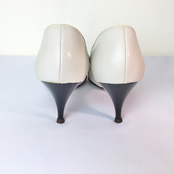 vintage 1950s pumps high heels shoes|50s leather … - image 4