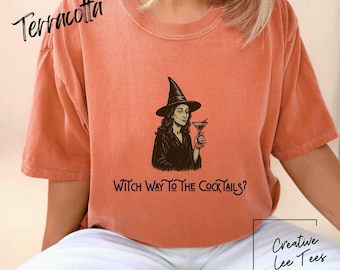 Witchy Cocktail Shirt | Witchy Bachelorette Getting Ready Tee | Halloween Wedding Tee | Halloween Party Shirt Halloween Cocktail Bar Shirt