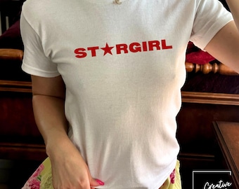 Stargirl Baby Tee | Gift for The Weeknd Lover | Festival Baby Tee Concert Shirt for Her | StarGirl Y2K Style Crop Top Hurry Up Tommorow Tee