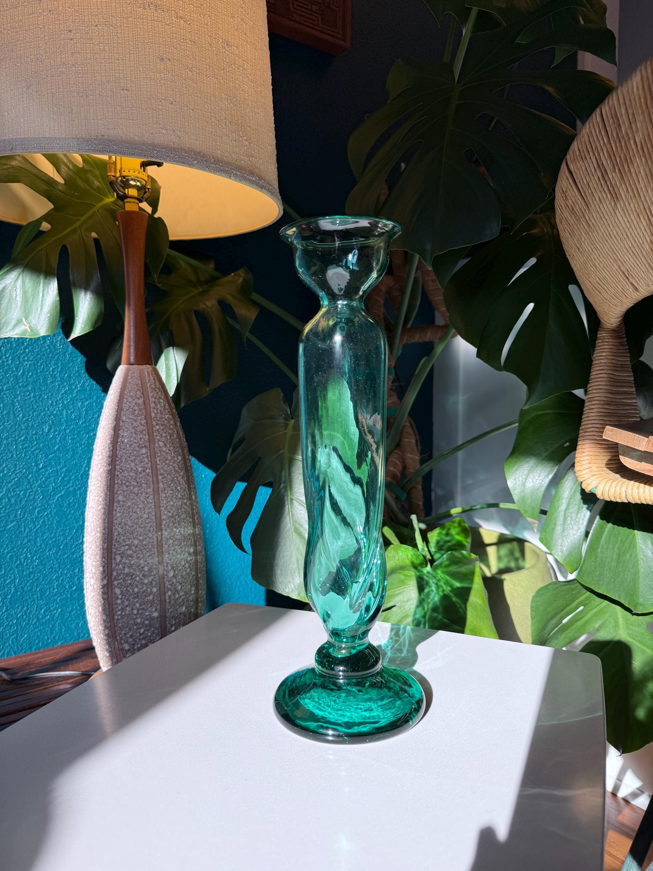 希少なヴィンテージ BLENKO ブレンコガラス 置物 手拭きガラスアメリカ