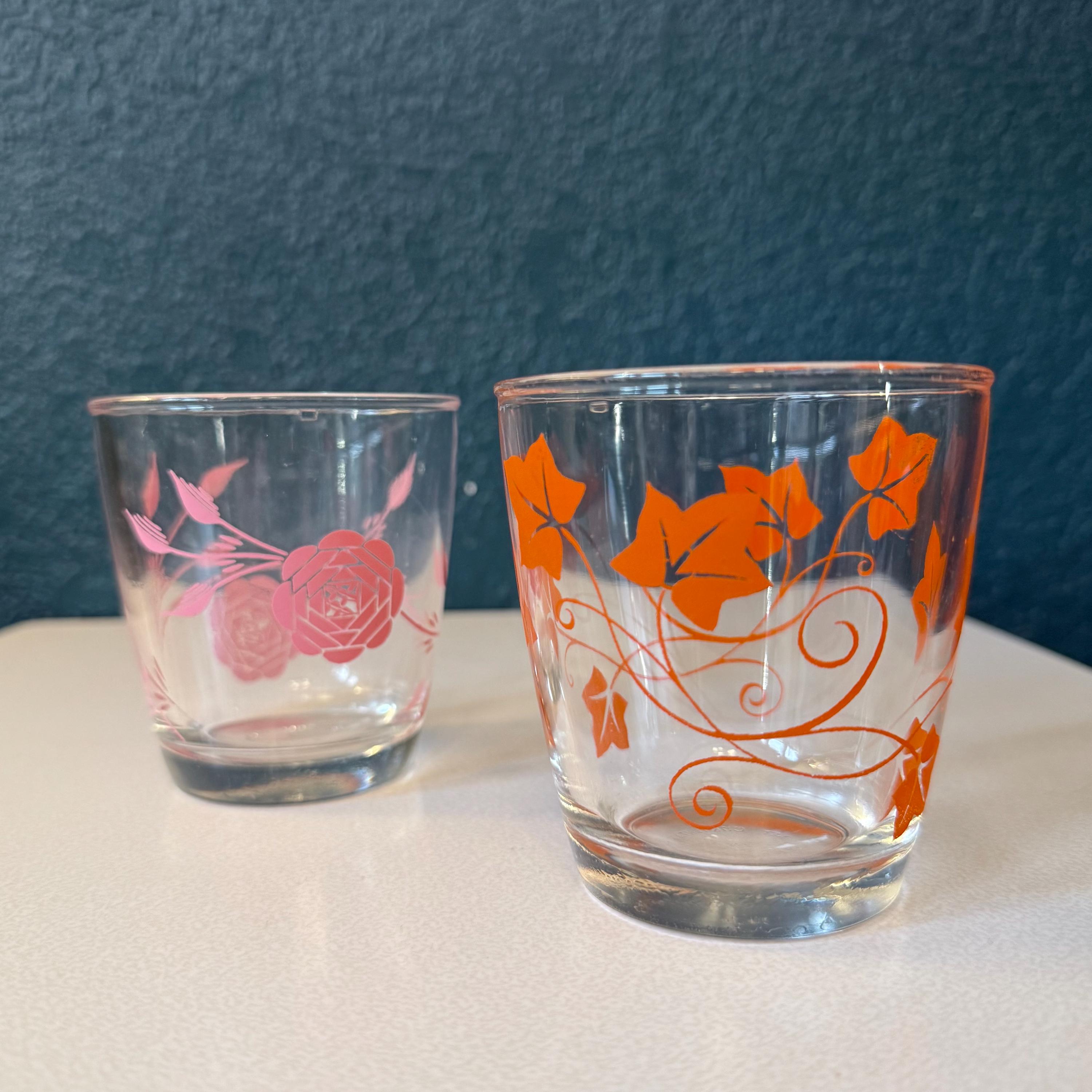 1950s Hazel Atlas Sour Cream Glasses - Set of 2 - Etsy