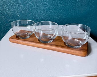 Vintage Danish Teak Condiment Set - Made in Thailand