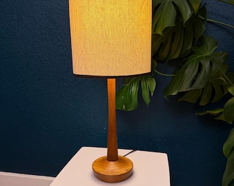 Vintage Danish Modern Wood Lamp by Randers Design