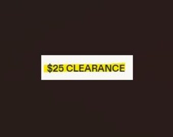 CLEARANCE Notice! - READ Description!