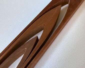 Vintage Teak Steven Farmer Nesting Tongs Set