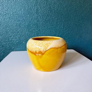MCM Ceramic Drip Glaze Planter - California Pottery