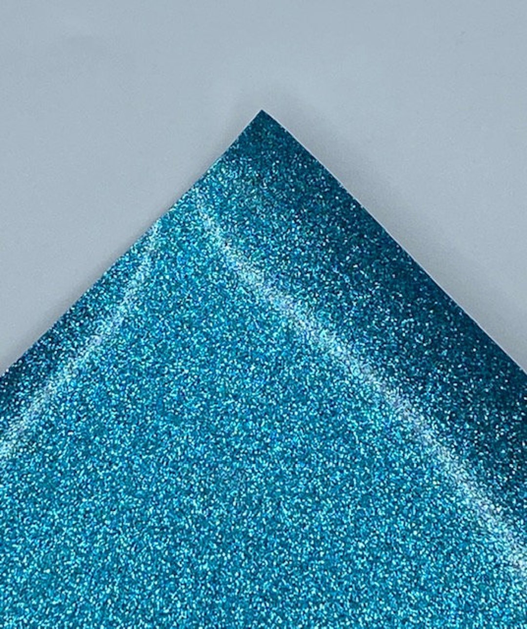 Glitter Vinyl//sewing Vinyl//embroidery Vinyl//mirror Aquamarine//faux