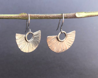 Sterling, zilveren oorbellen, kunst, deco oorbellen,