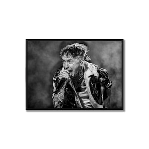 FRANK CARTER - JFTM - Alt Band Aesthetic Poster - Dark Decor - Sad Girls, Metalheads & Alt Bedrooms - Alt Art - Band Poster