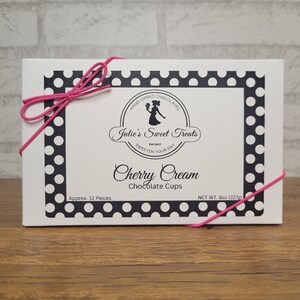 Cherry Cream Chocolate Cups, half pound box