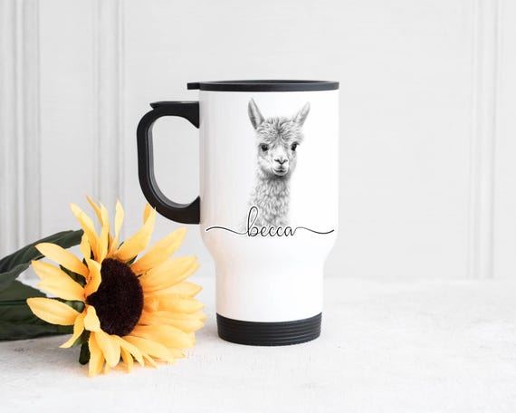 Personalised Alpaca Gift, Alpaca Travel Mug, Mug and Coaster Set, Tote Bag,  Alpaca Lovers Present. - Etsy UK