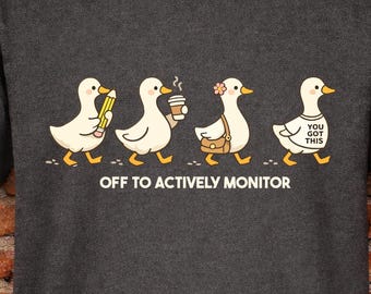 Off to Actively Monitor svg png, Teacher Testing Day Goose png