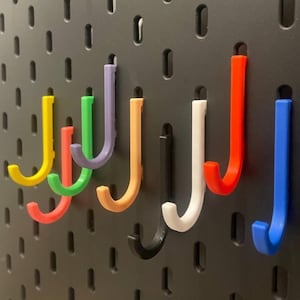 Hooks for IKEA Skadis pegboard