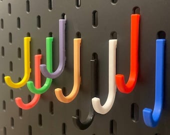 Hooks for IKEA Skadis pegboard